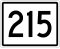 Provincial Route 215 shield}}