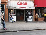 Façade du CBGB en 2005.