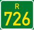 Regional route R726 shield