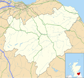 Map showing the location of Upper Tweeddale National Scenic Area