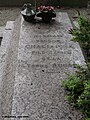 Tombe de Chaliapine à Paris (détail).