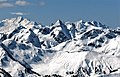 Tricouni Peak (center), Mount Tantalus (left)