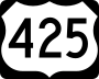 U.S. Route 425 marker