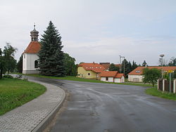 Centre of Zvěrotice