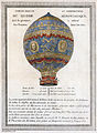 Image 12 First flying machine Artist: Unknown A 1786 depiction of the first hot air balloon to carry humans, built by the Montgolfier brothers of Annonay, France. The flight occurred on 21 November 1783 from the grounds of the Château de la Muette in the western outskirts of Paris. Jean-François Pilâtre de Rozier, a physician, and François Laurent d'Arlandes, an army officer, flew aloft about 3,000 feet (1,000 m) above the city for a distance of 9 kilometres (6 mi), with a total flying time of 25 minutes. More featured pictures