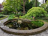 Pond in botanical garden Jochumhof