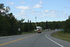 Community of Alberta along U.S. Route 41