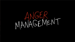 The words "Anger Management" with red and white lettering on a black background.