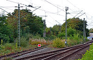 Left: old curve towards Wuppertal