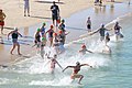 The view of the race from the Brighton Jetty.