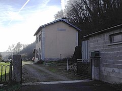 L'ancienne gare de Bourguignon en 2013.