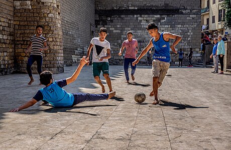 Street football, by Mohamed Hozyen Ahmed (edited by Bammesk)