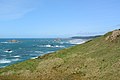 Cape Blanco looking north towards Gulf Rock, Castle Rock and Floras Lake State Park