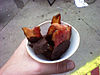 Chocolate covered bacon from the Minnesota State Fair