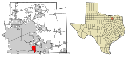 Location of Murphy in Collin County, Texas