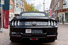 Ford Mustang at the potato market in Germany