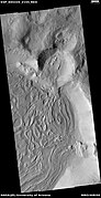 Ribbed terrain, as seen by HiRISE under HiWish program