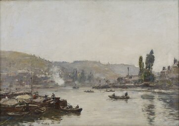 La Seine à Rouen. Buffalo, galerie d'art Albright-Knox.