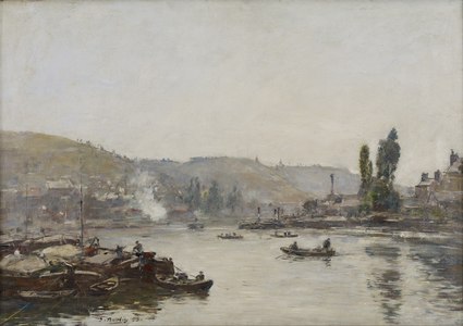 La Seine à Rouen. Buffalo, galerie d'art Albright-Knox.