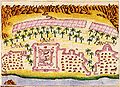 Image 23A painting depicting Doba Fort, a fort built by the Portuguese Empire in Dibba Al-Hisn in 1620. (from History of the United Arab Emirates)