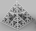 Fractal pyramid.