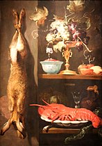 Nature morte avec un lièvre, une tazza de raisins et un homard Frans Snyders