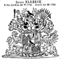 Freiherrenwappen derer von Klebeck bei Siebmacher