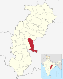 Location in Chhattisgarh