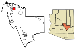 Location of Star Valley in Gila County, Arizona