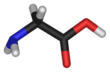 Chemical structure of the amino acid Glycine