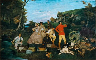 Gustave Courbet, Le Repas de chasse, 1858