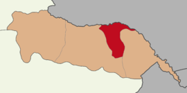 Map showing Karakoyunlu District in Iğdır Province