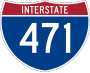 Interstate 471 marker