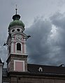 Innsbruck, churchtower (die Spitalskirche zum heilige Geist)