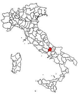 Location of Province of Isernia