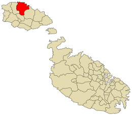 Żebbuġ – Localizzazione