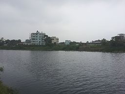 সাভারের রাজফুলবাড়িয়ায় কর্ণতলী নদী