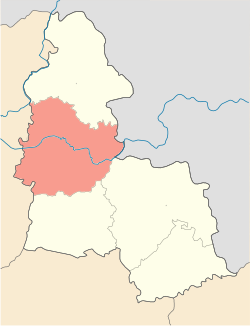 Raion location in Sumy Oblast