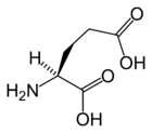 Chemical structure of Asam glutamat