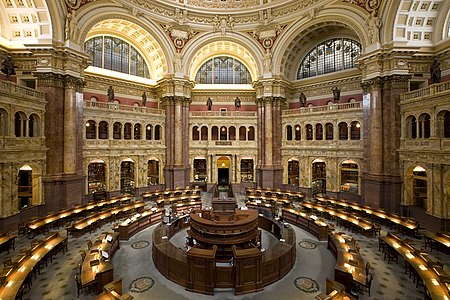 Library of Congress Main Reading Room, by Carol M. Highsmith