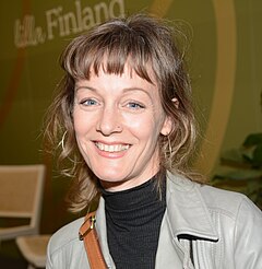 Lena Frölander-Ulf fotograferad 2024 på Bokmässan i Göteborg.