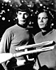 Leonard Nimoy and William Shatner as Spock and Kirk, respectively