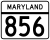 Maryland Route 856 marker