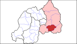 Shown within Eastern Province and Rwanda