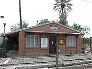 The Dr. Shackelford Dental Office Building which currently houses a small exhibit of the Arizona Street Railway Museum. Listed in the Phoenix Historic Property Register