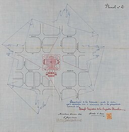 Projeto de praça estrelada para a Sagrada Família (1916)