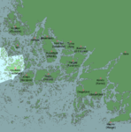 Houtskärs läge i Åbolands skärgård