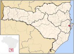 Location in Santa Catarina