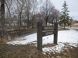 Sign for Shingle Creek