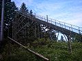 Close-up view of the ski-jumping tower, Felsenschanze